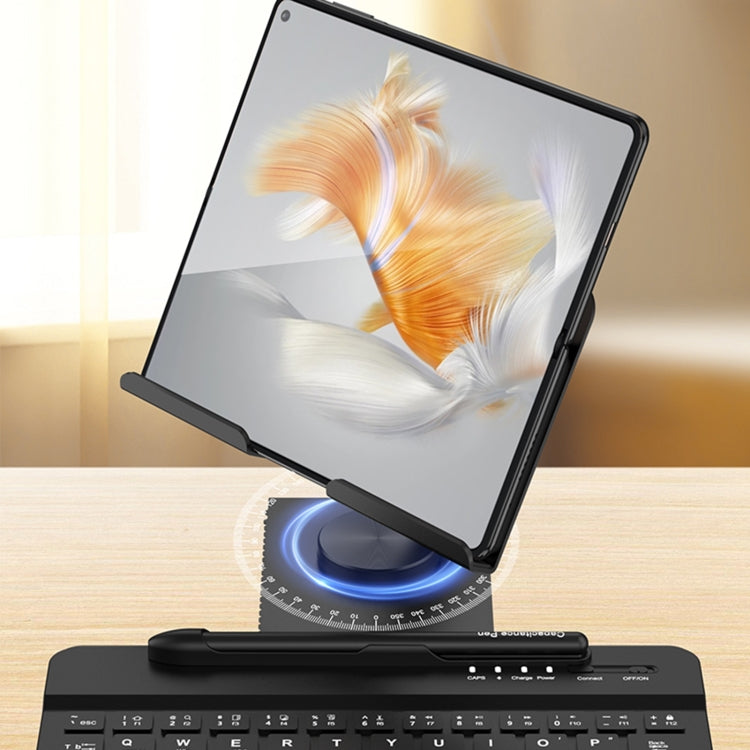 For Huawei Mate XS / XS 2 / X2 / X3 GKK Magnetic Folding Keyboard Bracket Set, Keyboard + Holder + Pen + Mouse(Silver)