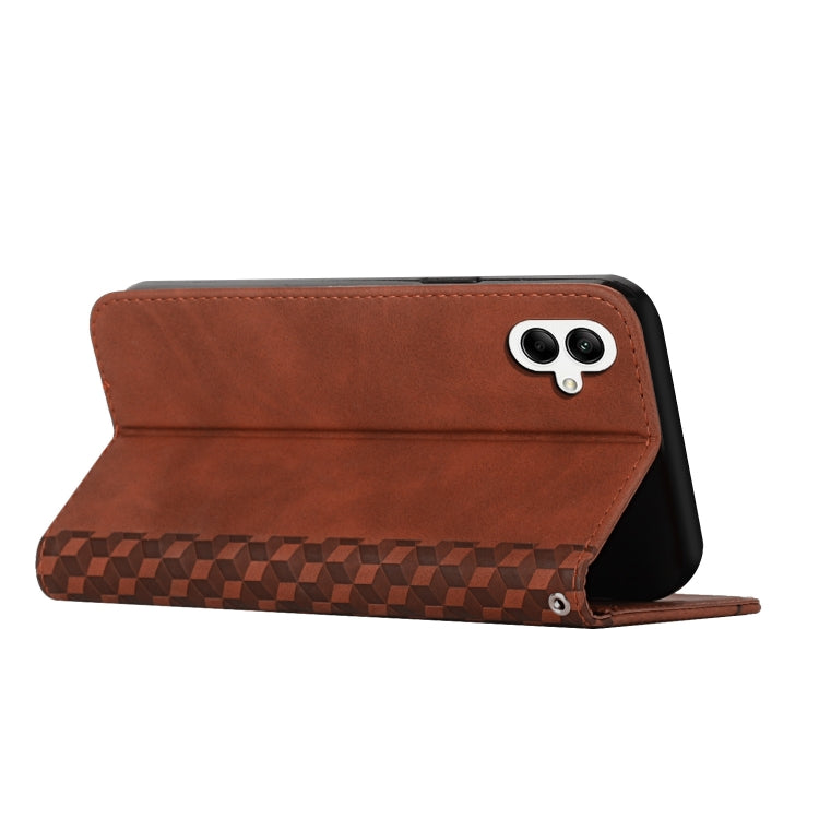 For Samsung Galaxy M14 5G / F14 5G Diamond Pattern Skin Feel Magnetic Leather Phone Case