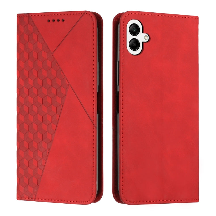 For Samsung Galaxy M14 5G / F14 5G Diamond Pattern Skin Feel Magnetic Leather Phone Case