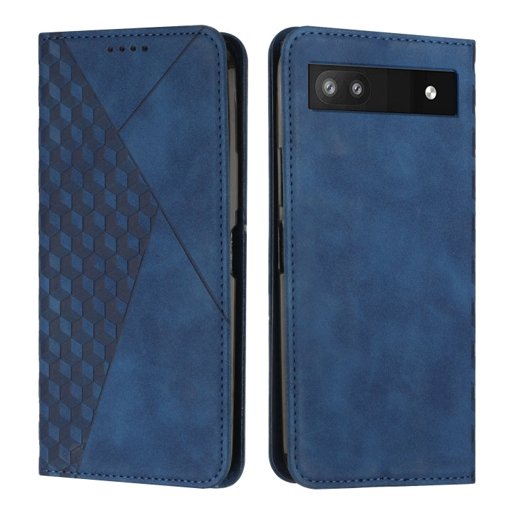 For Google Pixel 7a Diamond Pattern Skin Feel Magnetic Leather Phone Case