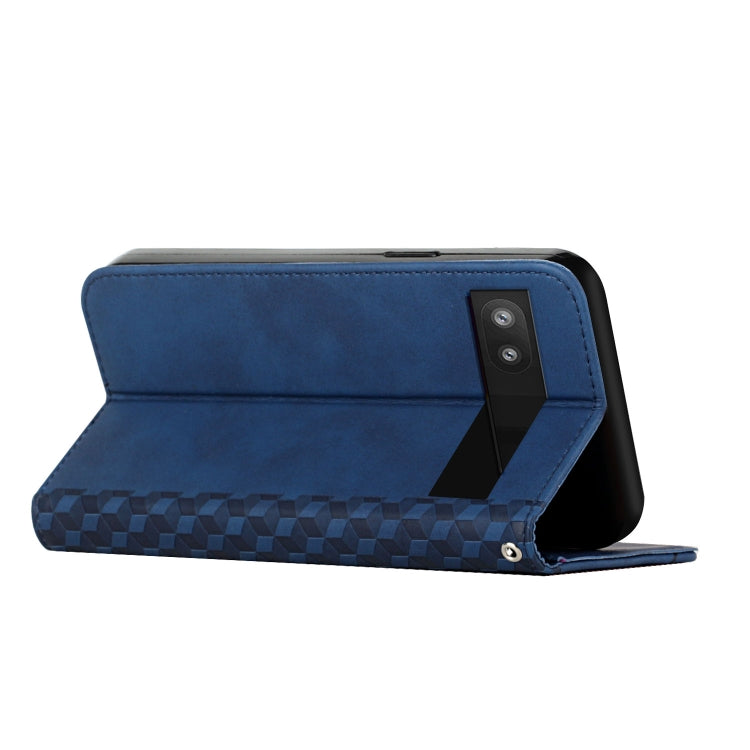 For Google Pixel 7a Diamond Pattern Skin Feel Magnetic Leather Phone Case