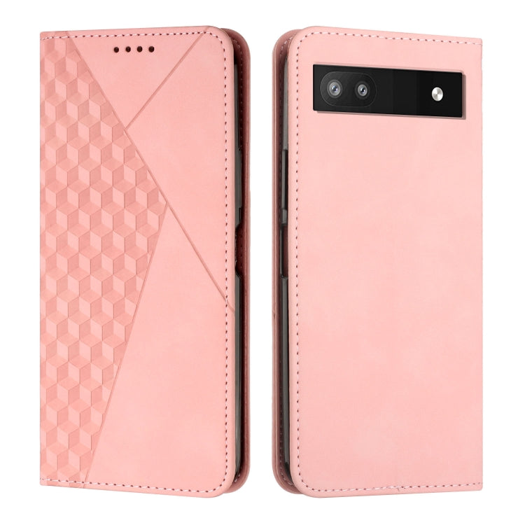 For Google Pixel 7a Diamond Pattern Skin Feel Magnetic Leather Phone Case