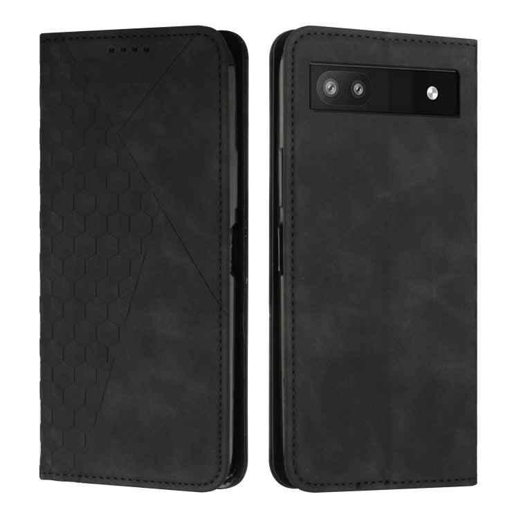 For Google Pixel 7a Diamond Pattern Skin Feel Magnetic Leather Phone Case