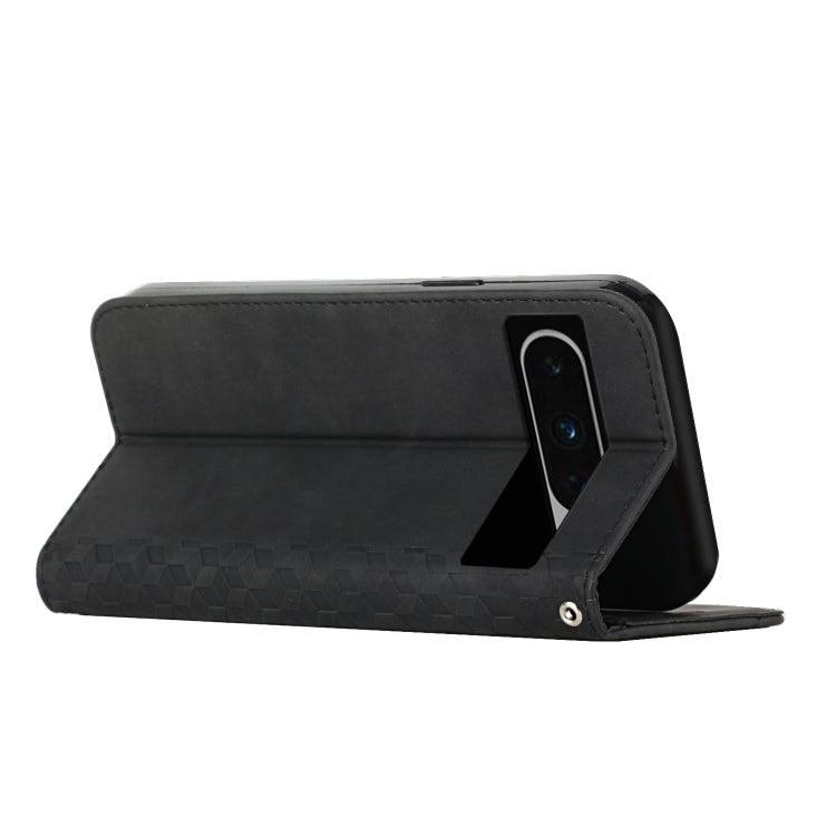 For Google Pixel 8 Pro Diamond Pattern Skin Feel Magnetic Leather Phone Case