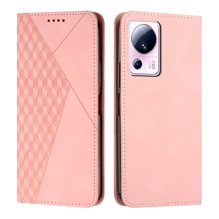 For Xiaomi Civi 2 / 13 Lite Diamond Pattern Skin Feel Magnetic Leather Phone Case