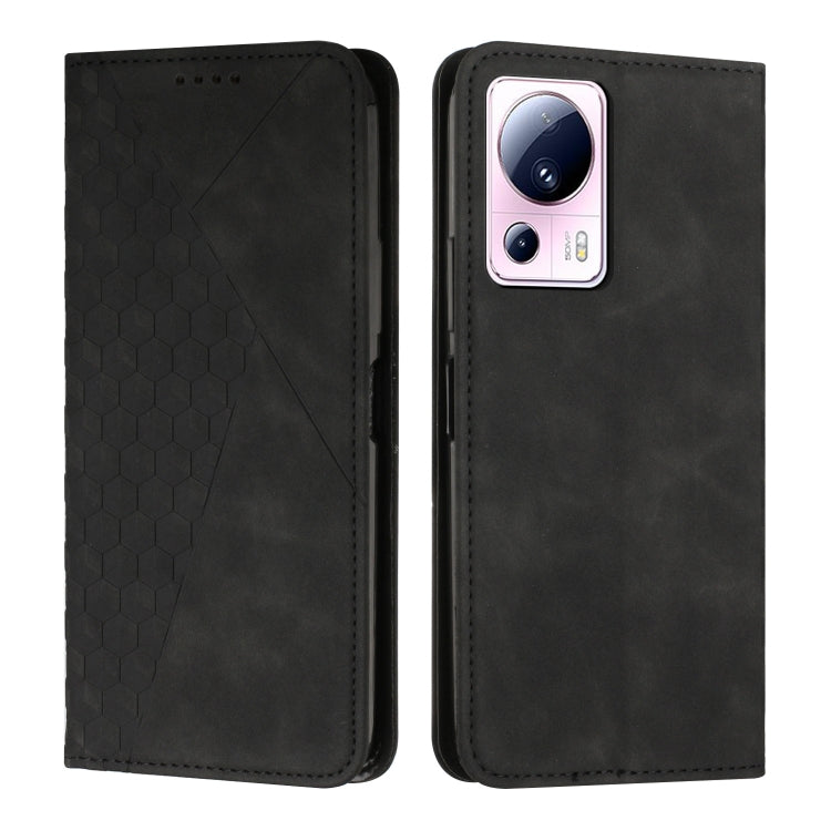 For Xiaomi Civi 2 / 13 Lite Diamond Pattern Skin Feel Magnetic Leather Phone Case