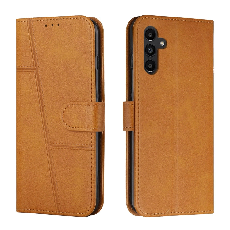For Samsung Galaxy A24 4G Stitching Calf Texture Buckle Leather Phone Case