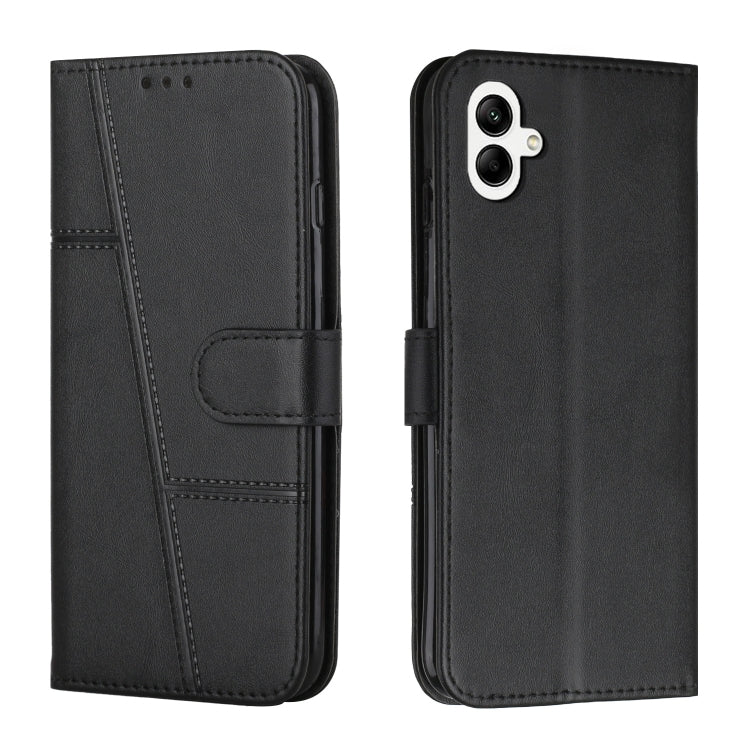 For Samsung Galaxy M14 5G / F14 5G Stitching Calf Texture Buckle Leather Phone Case