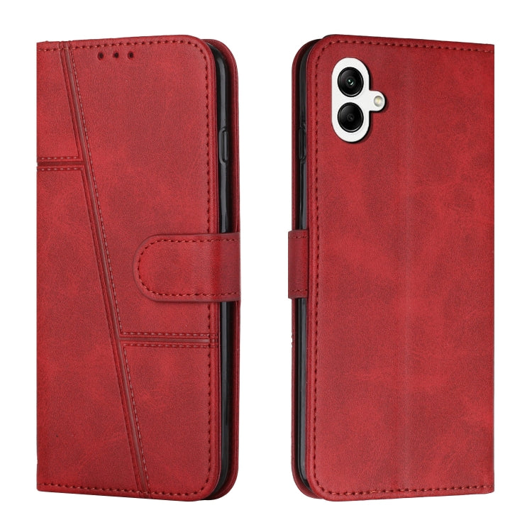 For Samsung Galaxy M14 5G / F14 5G Stitching Calf Texture Buckle Leather Phone Case