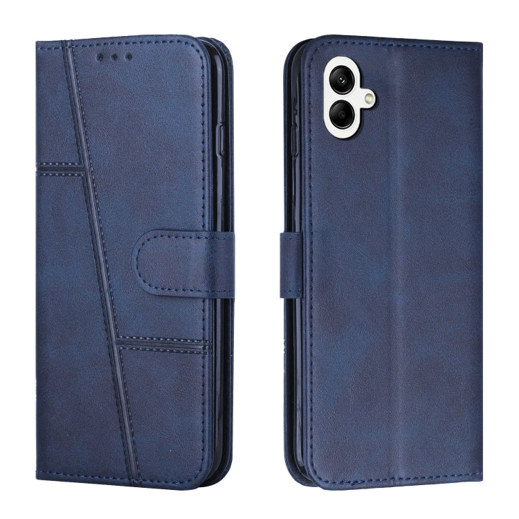 For Samsung Galaxy M14 5G / F14 5G Stitching Calf Texture Buckle Leather Phone Case