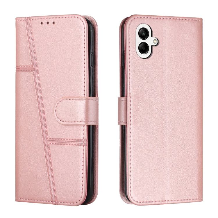 For Samsung Galaxy M14 5G / F14 5G Stitching Calf Texture Buckle Leather Phone Case