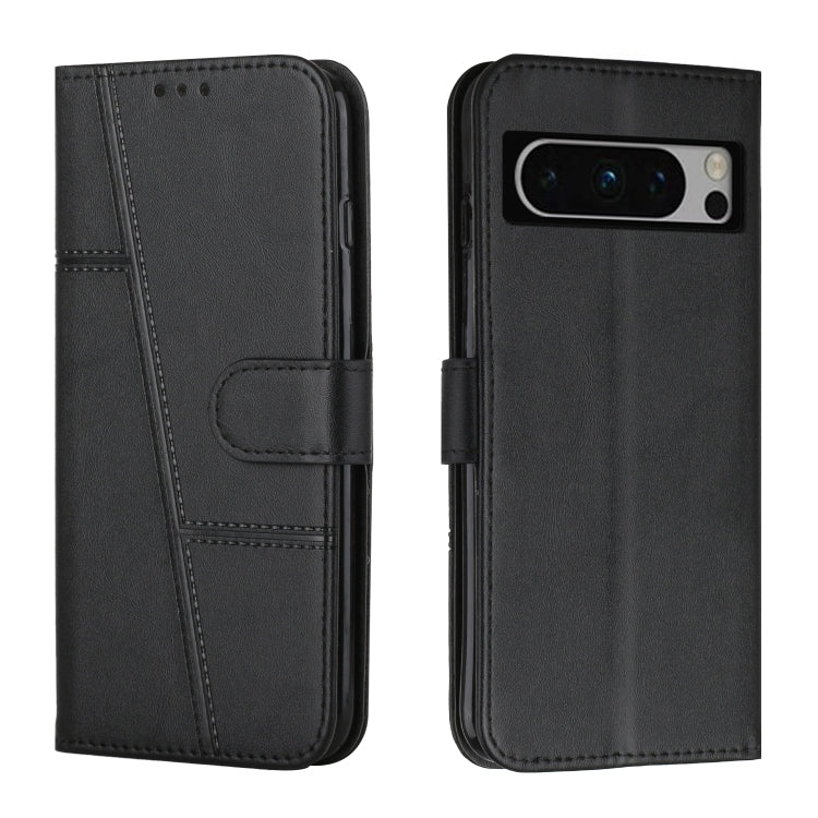 For Google Pixel 8 Pro Stitching Calf Texture Buckle Leather Phone Case