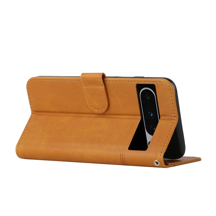 For Google Pixel 8 Pro Stitching Calf Texture Buckle Leather Phone Case