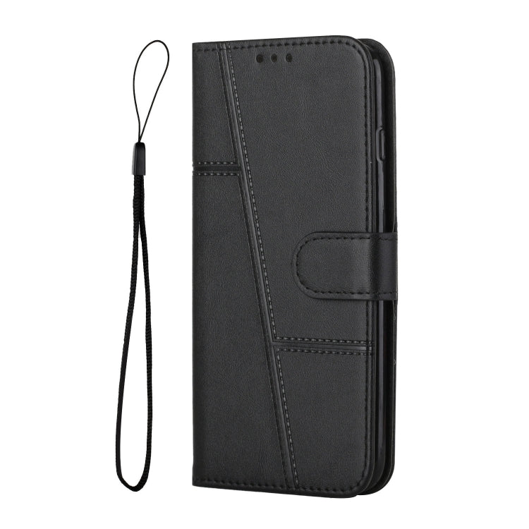 For Infinix Hot 30i Stitching Calf Texture Buckle Leather Phone Case