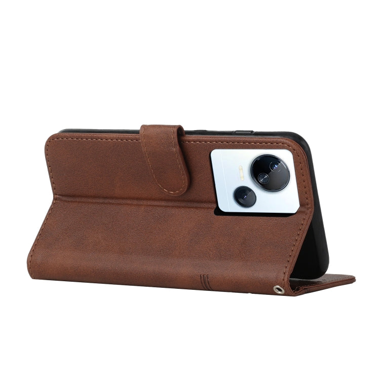 For Tecno Spark 10 5G Stitching Calf Texture Buckle Leather Phone Case