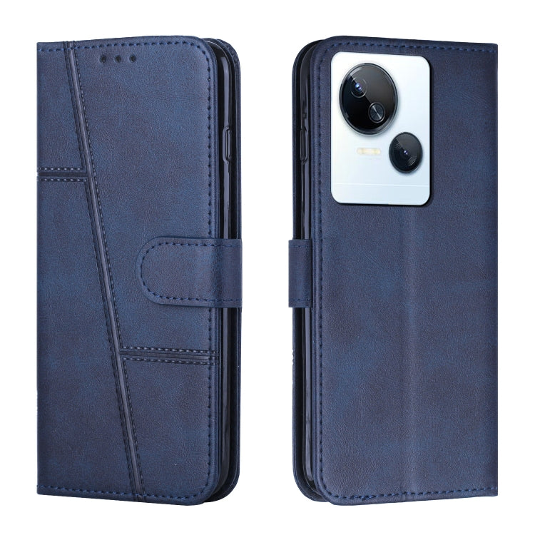 For Tecno Spark 10 5G Stitching Calf Texture Buckle Leather Phone Case