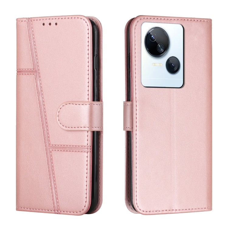 For Tecno Spark 10 5G Stitching Calf Texture Buckle Leather Phone Case