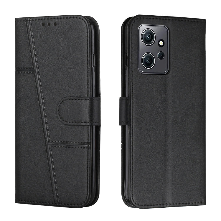 For Xiaomi Redmi Note 12 4G Global Stitching Calf Texture Buckle Leather Phone Case