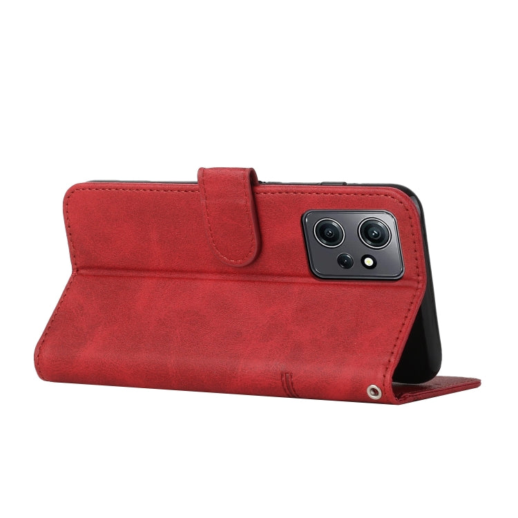 For Xiaomi Redmi Note 12 4G Global Stitching Calf Texture Buckle Leather Phone Case