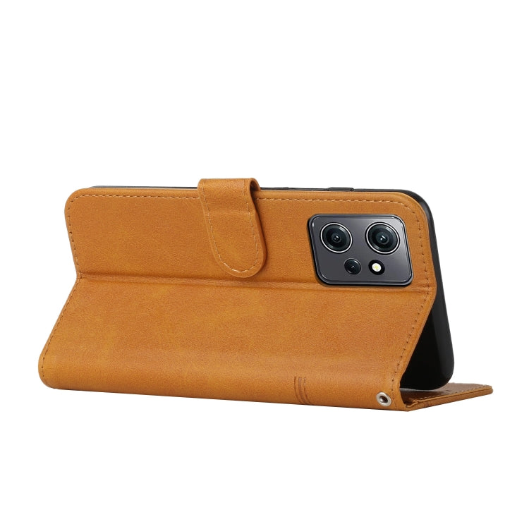 For Xiaomi Redmi Note 12 4G Global Stitching Calf Texture Buckle Leather Phone Case