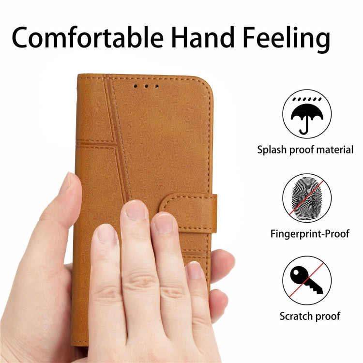 For Xiaomi Redmi Note 12 4G Global Stitching Calf Texture Buckle Leather Phone Case