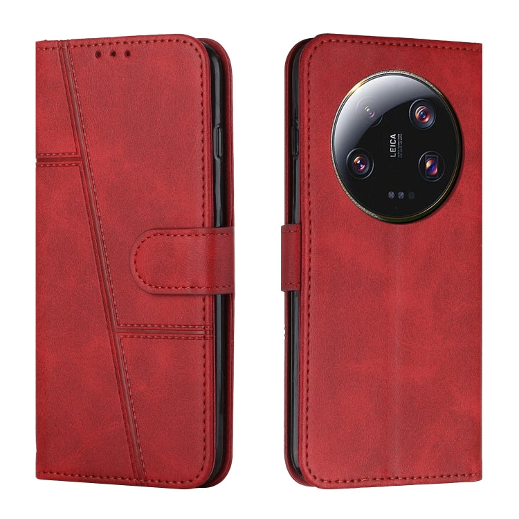 For Xiaomi 13 Ultra Stitching Calf Texture Buckle Leather Phone Case