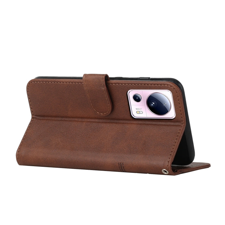 For Xiaomi Civi 2 / 13 Lite Stitching Calf Texture Buckle Leather Phone Case