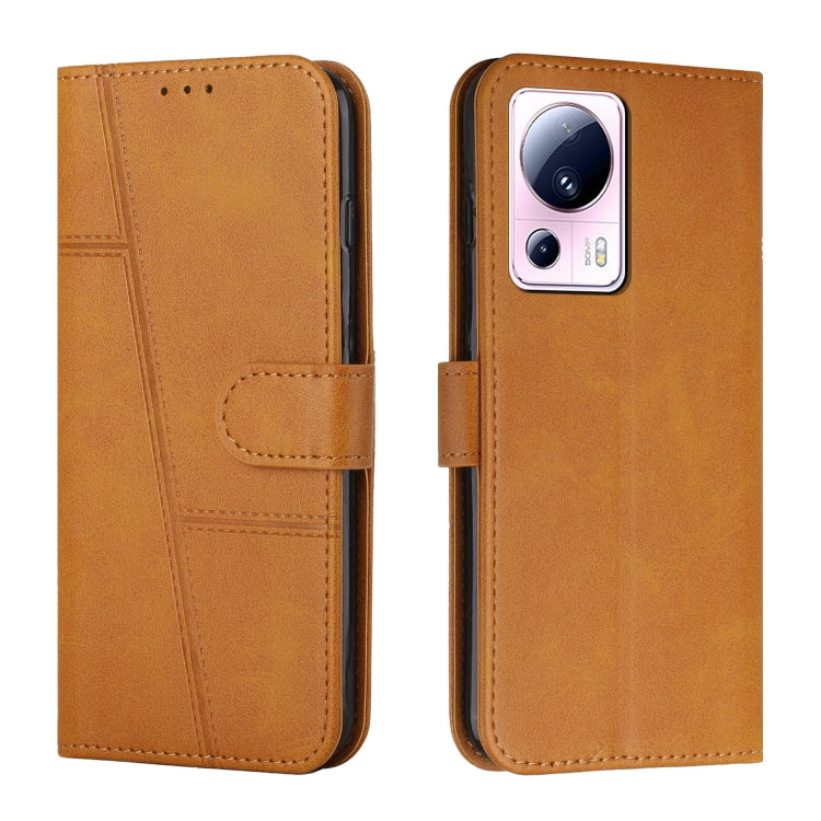 For Xiaomi Civi 2 / 13 Lite Stitching Calf Texture Buckle Leather Phone Case