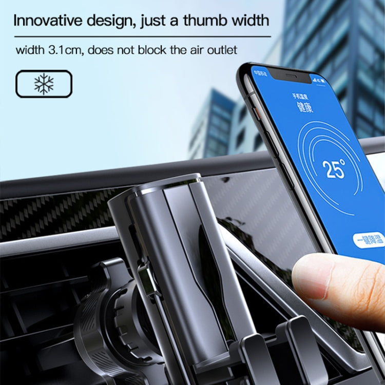 Yesido C86 Foldable Air Outlet Gravity Car Phone Holder(Black)