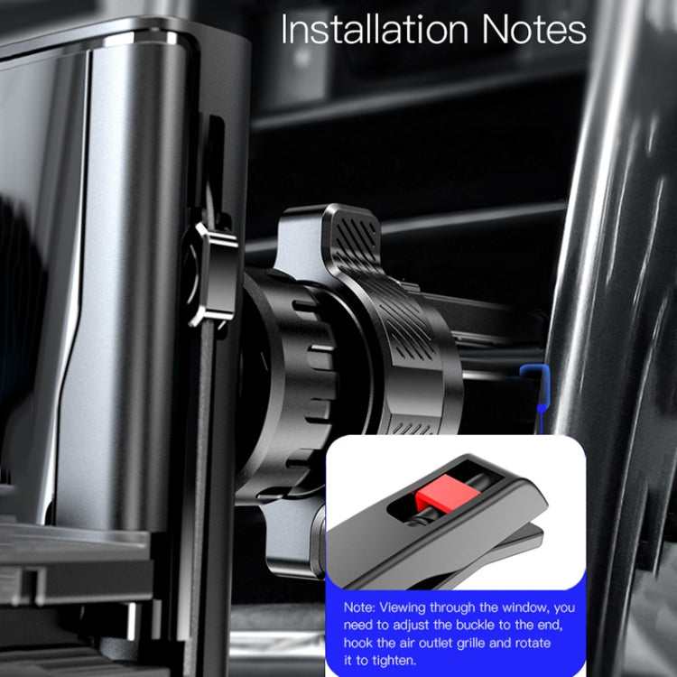 Yesido C86 Foldable Air Outlet Gravity Car Phone Holder(Black)