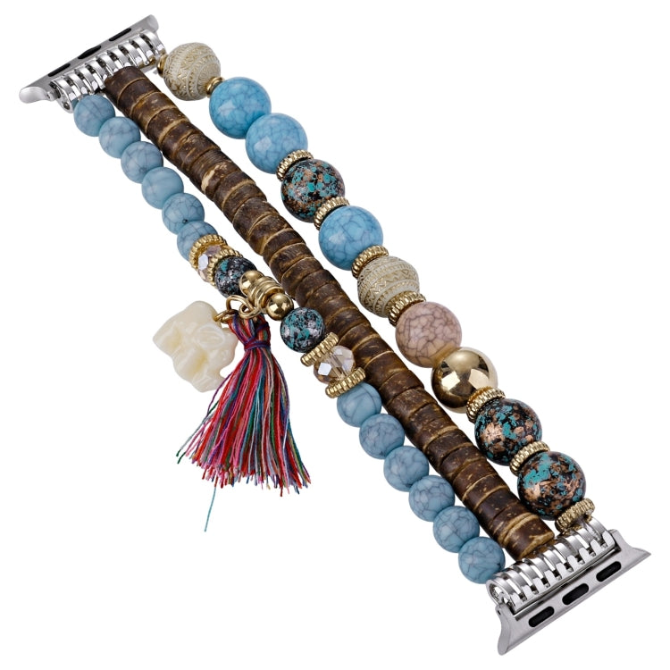 Beads Elephant Pendant Watch Band For Apple Watch Series 10 46mm