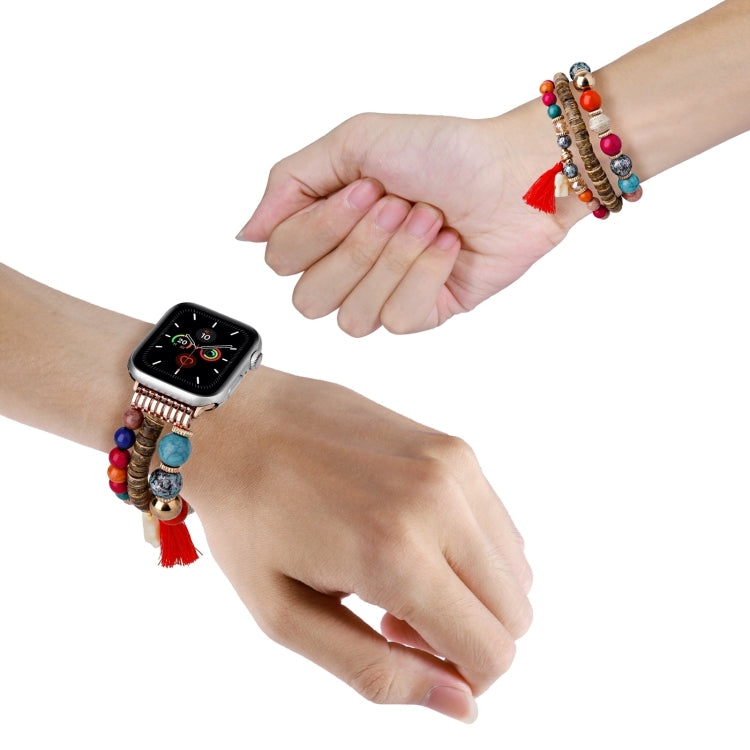 Beads Elephant Pendant Watch Band For Apple Watch Series 10 46mm