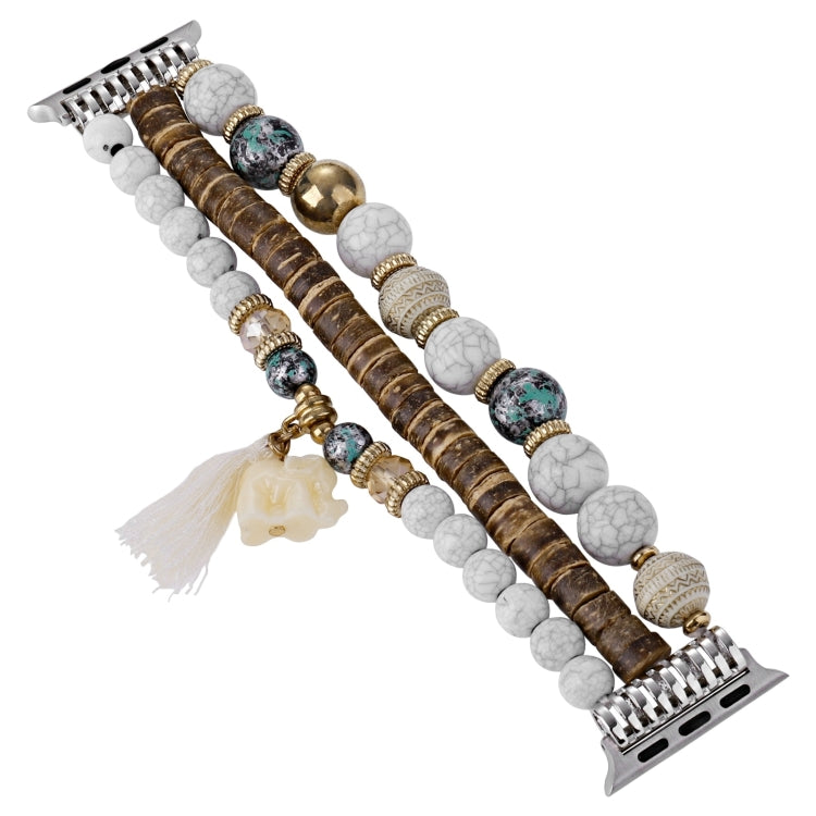 Beads Elephant Pendant Watch Band For Apple Watch Series 10 46mm
