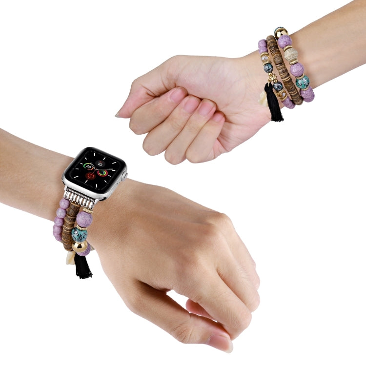 Beads Elephant Pendant Watch Band For Apple Watch Series 10 46mm