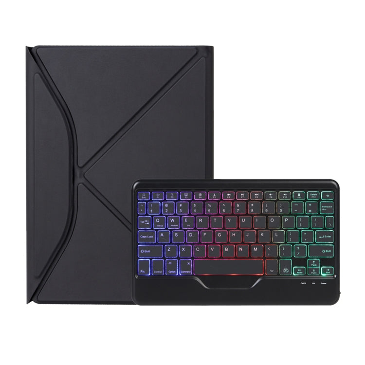 Z10BS For iPad 10th Gen 10.9 2022 Pen Slot Backlight Bluetooth Keyboard Leather Tablet Case
