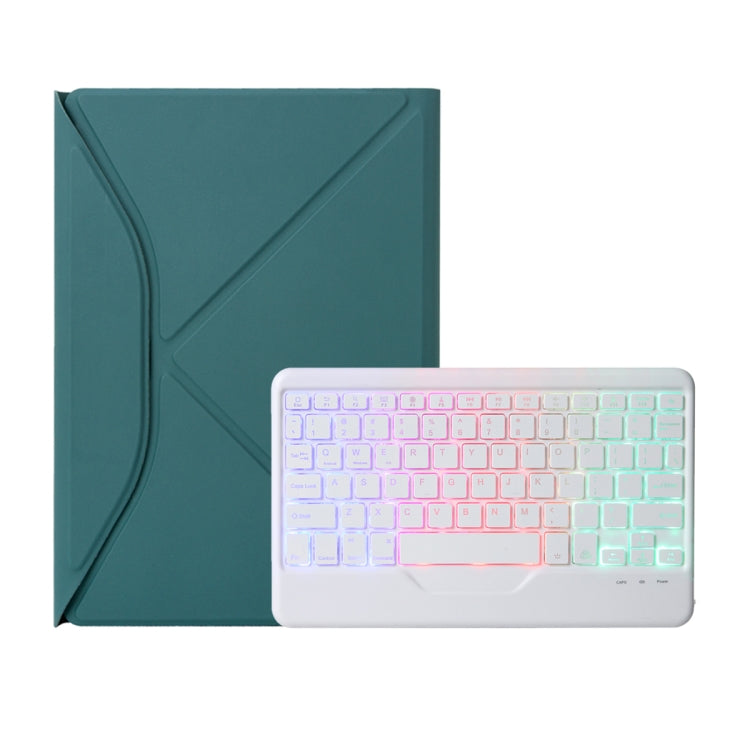 Z10BS For iPad 10th Gen 10.9 2022 Pen Slot Backlight Bluetooth Keyboard Leather Tablet Case