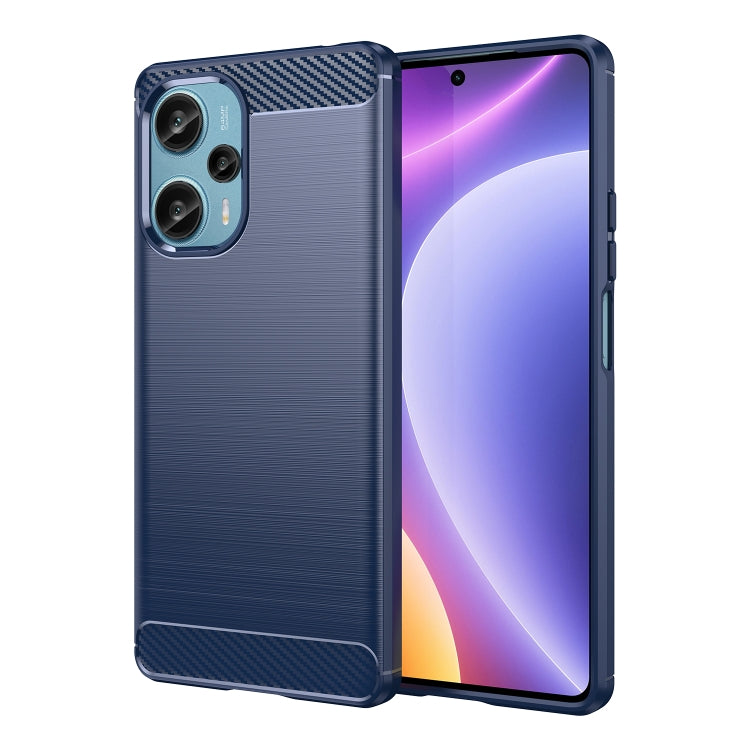 For Xiaomi Redmi Note 12 Turbo 5G Brushed Texture Carbon Fiber TPU Phone Case