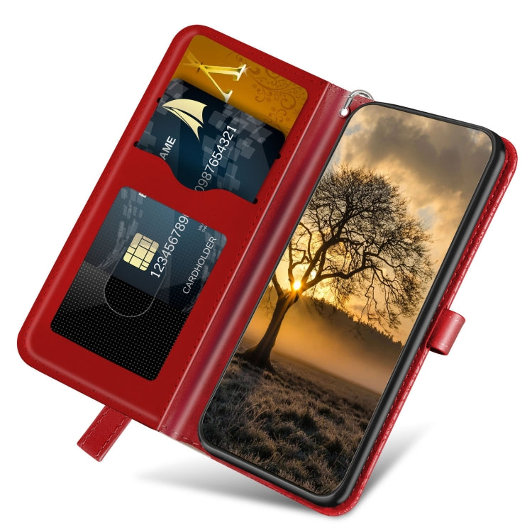 For Xiaomi Redmi 12 4G Life of Tree Embossing Pattern Horizontal Flip Leather Phone Case