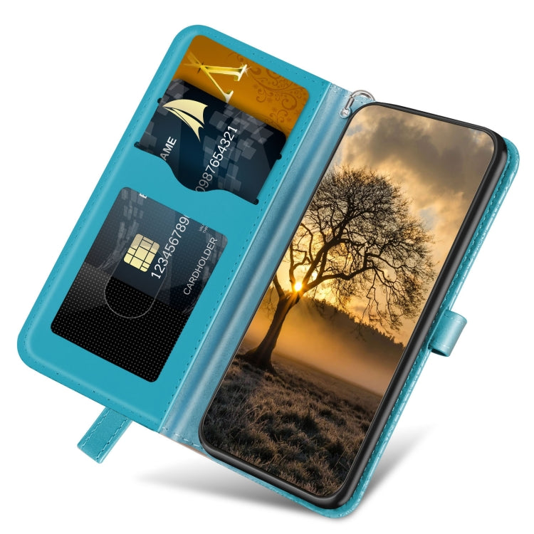 For Xiaomi Redmi 12 4G Life of Tree Embossing Pattern Horizontal Flip Leather Phone Case