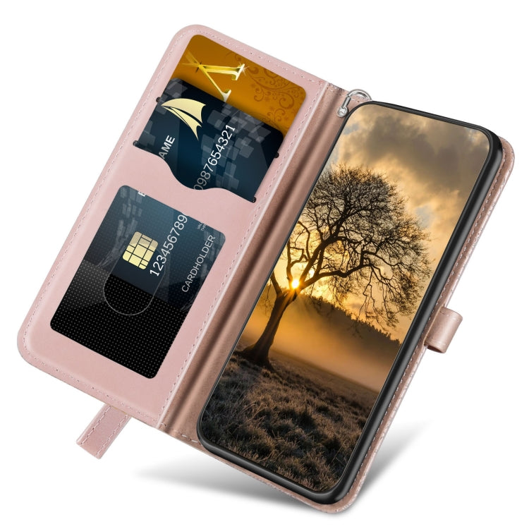 For Xiaomi Redmi 12 4G Life of Tree Embossing Pattern Horizontal Flip Leather Phone Case