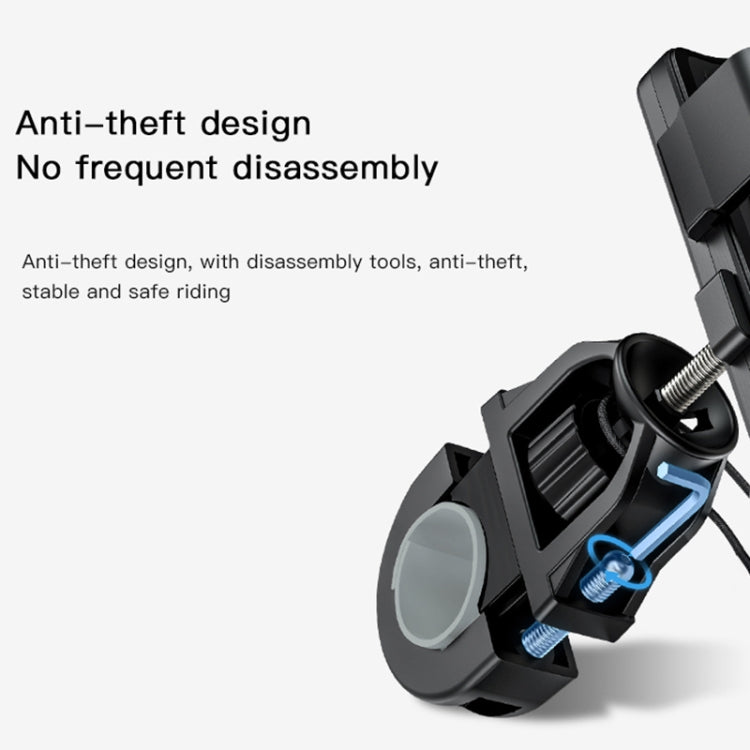 Yesido C94 Bicycle / Motorcycle Elastic Clip Phone Navigation Bracket(Black)