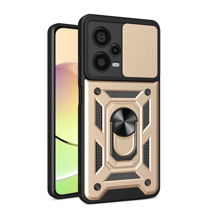 For Xiaomi Redmi Note 12 Pro+ 5G Sliding Camera Cover Design TPU+PC Protective Case