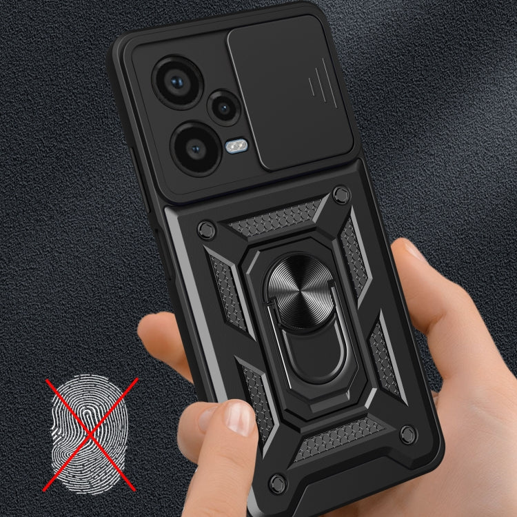 For Xiaomi Redmi Note 12 Pro+ 5G Sliding Camera Cover Design TPU+PC Protective Case