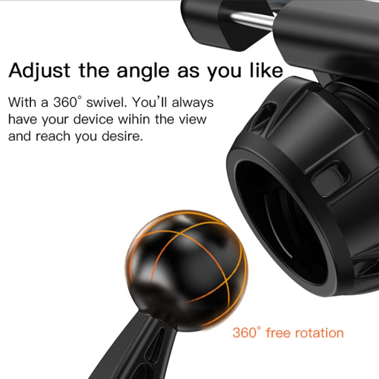 Yesido C103 Car Dashboard Snap-On Mobile Phone Navigation Holder(Black)