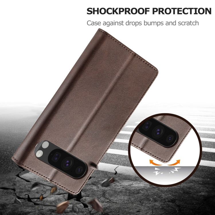 For Google Pixel 9 Pro XL LC.IMEEKE Calf Texture Flip Leather Phone Case