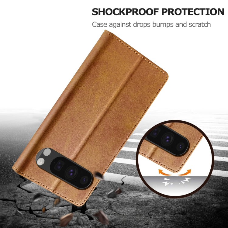For Google Pixel 9 Pro XL LC.IMEEKE Calf Texture Flip Leather Phone Case