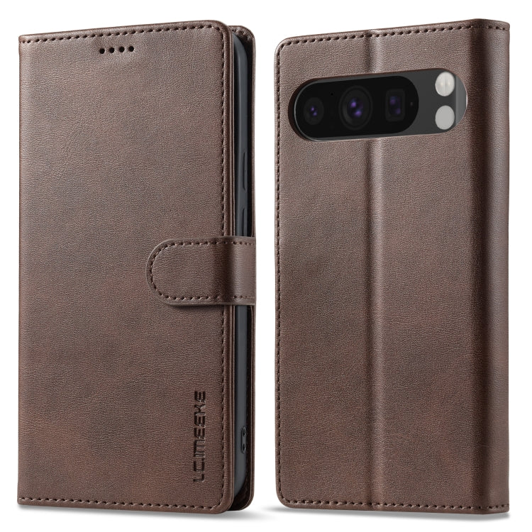 For Google Pixel 9 / 9 Pro LC.IMEEKE Calf Texture Flip Leather Phone Case