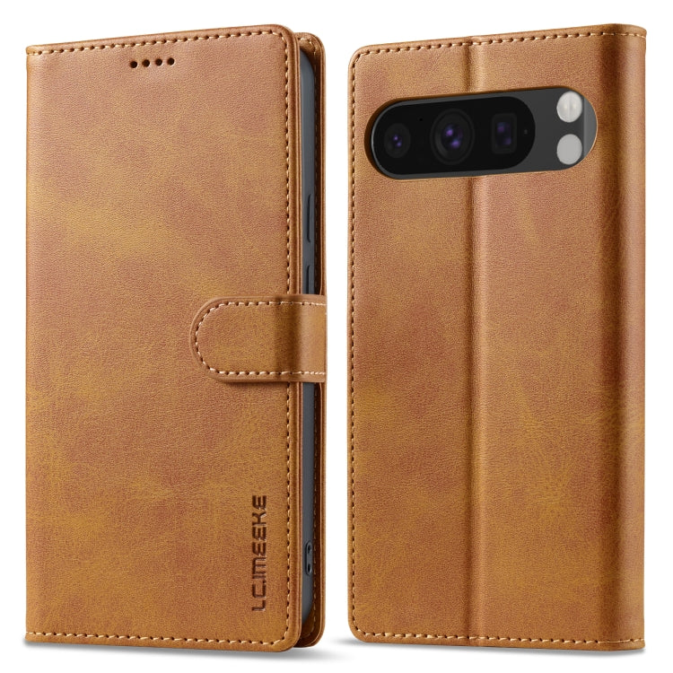 For Google Pixel 9 / 9 Pro LC.IMEEKE Calf Texture Flip Leather Phone Case
