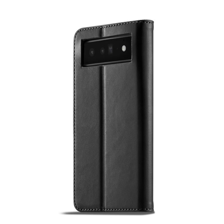For Google Pixel 6a LC.IMEEKE Calf Texture Flip Leather Phone Case