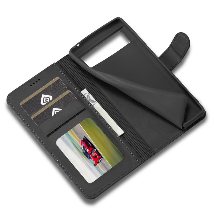 For Google Pixel 6a LC.IMEEKE Calf Texture Flip Leather Phone Case